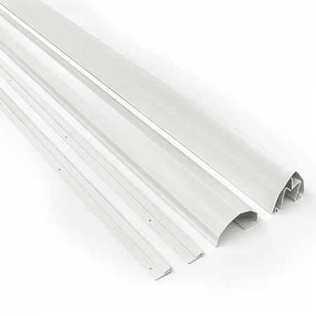 Klämskydd för innerdörr, 195cm Vit i olika former och storlekar, designad för att organisera och dölja elkablar.